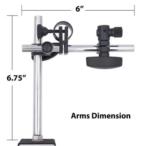 Heavy Duty Magnetic Base Stand For Digital Dial Indicator Gauge With Dual Adjustable Arms And 176 Lb Max Pull On Off Magnet V Shape Base Perfect For Metalworking Shops