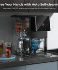 Countertop Nugget Ice Maker With Self Cleaning, Portable Ice Maker Producing 35 Lbs Per Day on kitchen counter