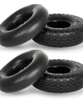 Heavy Duty 10 Inch Replacement Tire and Inner Tube Set 4.10/3.50-4 With TR-13 Straight Valve Stem, 2 Pack