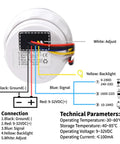 Fuel Sending Unit With Boat Gauge Kit 10 Inch Sender And Gauge For Cars Boats RVs Industrial Equipment 240 Ohm Empty To 33 Ohm Full Marine Grade Fuel Level Sensor Easy Install Reliable Durable Quick Install For Most Fuel Tanks And Marine Applications, wiring diagram