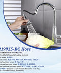 1219935-BC Hose Kit For Pull Down Kitchen Faucets With DockNetik Magnetic Docking System, 68 Inch Replacement Hose, spraying cabbage