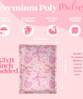 Pro Grade Designer Pink Bubble Mailers 6x9 Pack Of 50 Heavy Duty Waterproof Self Seal Shipping Bags For Small Biz Large Padded Tear Resistant Envelopes
