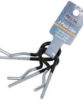 Heavy Duty Cotter Clip Set For Trailer Hitches 3 Pack Fits One Half Inch And Five Eighth Inch Pins Class 1 Through 4 Receiver Keeps Ball Mount Pin From Falling Out Durable Steel Construction