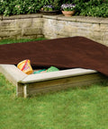 Beefy 30x40 Ft Tarp Cover 10 Mil Waterproof All Weather Protective Sheet for Equipment and Gear covering a sandbox outdoors