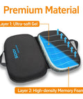 Sojoy Gel Comfort Foldable Seat Cushion With Memory Foam For Tailbone Support Relieves Pressure inner layers of gel and memory foam