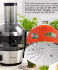 Blade And Crescent Tool Replacement Kit For Jack Lalanne Power Juicer, easy install, shown with compatible juicer model.