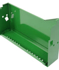 Heavy Duty Left Hand Tractor Battery Box For John Deere 2510 2520 3010 3020 4000 4010 4020, green metal construction, side view.