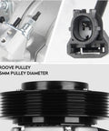 Top Shelf Ac Air Conditioner Compressor With Clutch Kit For Honda Accord Plus Crosstour, 7-groove pulley detail.