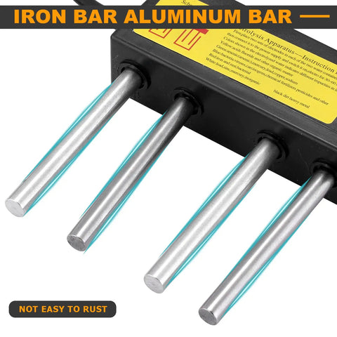 Super Easy To Use Water Quality Tester And Electrolyzer with metal rods for home use, quick results and clear readouts