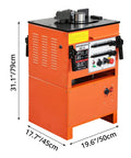 1600W Electric Rebar Bender And Cutter Machine With Pure Copper Motor Bends Steel Rods Up To 25Mm Max Diameter Ideal For DIY Projects and Construction Jobs Powerful 110V Performance for Heavy Duty Tasks.