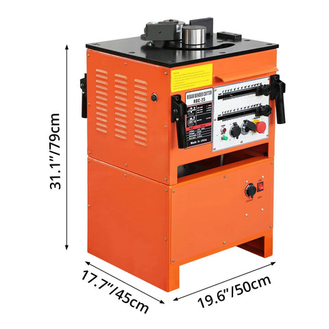 1600W Electric Rebar Bender And Cutter Machine With Pure Copper Motor Bends Steel Rods Up To 25Mm Max Diameter Ideal For DIY Projects and Construction Jobs Powerful 110V Performance for Heavy Duty Tasks.