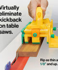 Ultimate 3D Pushblock For Woodworking Safety delivers grip and kickback protection on table saws with precision splitter kit.