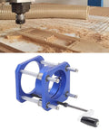 Top Shelf Aluminum Router Lift System With Smooth Dial Adjustment Handle And Rock Solid Build For 64 To 65Mm Routers in blue with precision design.