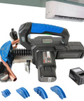 Saditesdk Electric Pipe Bender For Copper Tubes Fast 90 Degree Bend Tool with cast iron mold and lithium battery.
