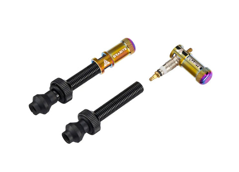 Oil Slick Alloy Valve Cap With Built In Valve Core Remover No Tools Needed For Presta Valves, Dust Cover That Keeps Dirt Out