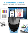 Wireless Bluetooth 2D Barcode Scanner With Hands Free Operation, DS7500 2D Blue, scanning barcodes on various devices