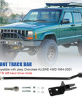 Beefed-Up Front Adjustable Track Bar For 4-6.5 Inch Lift Cherokee XJ 1984-2001 - Heavy Duty Forged Steel, Factory Style Bushing, Easy Adjust, Improves Alignment And Reduces Suspension Stress For 2WD And 4WD Jeep XJ on lifted Jeep Cherokee XJ