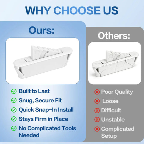 Comparison of Snap In Nylon Window Sash Vent Stops For Vinyl Windows Six Pack Sash Stoppers vs. competitor product features
