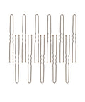 Solid Ball Tipped Hair Pins 320 Count Brown Crimped Styling Clips With Bounce Back Spring hairpins in various sizes and shapes.