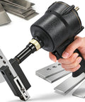 Five Millimeter Pneumatic Hole Punch For Metal Working, Air Powered Punch Tool demonstrating sheet metal punching