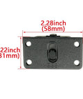 Wardrobe Sliding Door Roller Wheel Set For Closet Cabinets With ABS Nylon Wheels 58 x 31mm Overall Size, front view