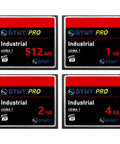 Ready To Roll 4GB Compactflash Memory Card With Blazing Fast UDMA Speeds And Rock Solid Shockproof Build For Vintage Digital Cameras And Demanding Worksite Applications - Four CompactFlash cards with different storage sizes.