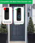 Solar Panel Charger For Blink Video Doorbell And Blink Outdoor Cameras With built in 2200mAh battery on 2021 model doorbell