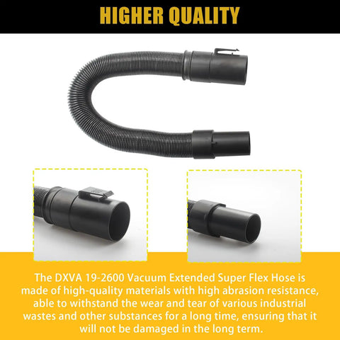 Rugged 1 7 8 Inch Shop Vacuum Hose For Wet Dry Vacuums Super Flex Extension Industrial Grade Flexible Heavy Duty shown coiled