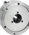 Six Inch Self Centering Lathe Chuck With Scroll Action And Two Piece Reversible Jaws For Extra Clamp Range Built Tough And Ready Plain Back ISO 3442