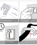 Installation instructions for 5/8 Inch Adhesive Cable Clips White Pack Of 60 Heavy Duty Nylon Cable Management Clips