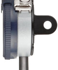 Side view of Dial Indicator 0.01mm Graduation, 10mm Range, Lug Back, Series 2, 8mm Stem, Hardened Spindle, Stainless Steel Stem