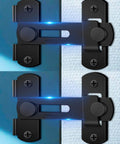 Stainless Steel Barn Door Gate Latch 2 Pack For Outdoor Wooden Fence Gates And Small Sliding Doors Built To Last With A Black Finish