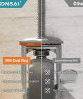 Comparison of roller mechanisms with dust ring versus exposed bearing balls for Super Smooth Rolling 3 Inch Caster Wheels Set Of Four Heavy Duty Rubber Casters With Threaded Stem 660 Pound Capacity.