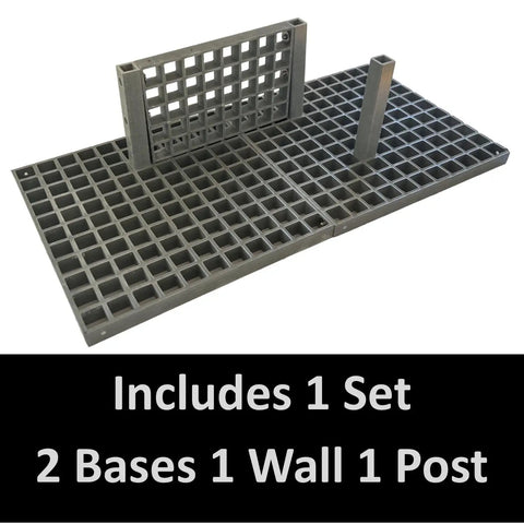 Gridius-Maximus Truck Bed Organizer System For Trucks SUVs Tailgates And Trailers Pro Grade Contractor Cargo System with 2 base panels, wall, and post.