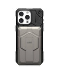 iPhone case with rugged design, black and gray colors, durable protection for iPhone, camera modules visible, close-up view