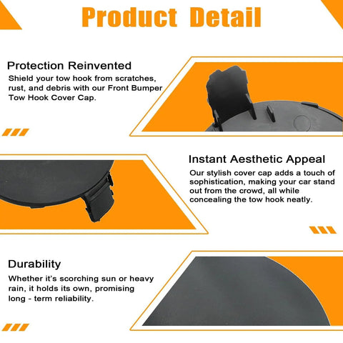 Product details of Left And Right Front Bumper Tow Hook Cover Caps For Toyota RAV4 2013 2014 2015 2 Pack Replacement