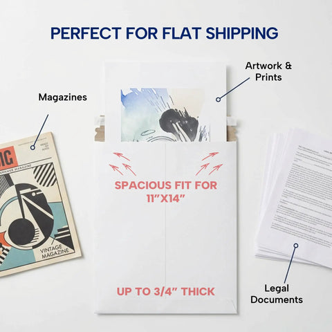 Rigid Cardboard Mailers 12x15 Inches 100 Pack Stay Flat Self Sealing Mailer Envelopes For Photos Artwork And Certificates