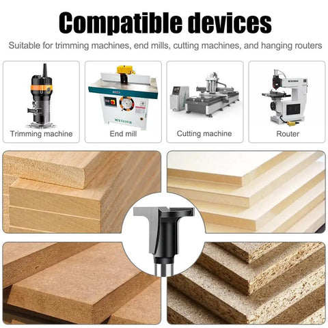 Compatible devices for One Quarter Inch Shank Arc Bending Router Bit For 90 Degree T Slot Bending In Woodworking Boards