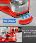 Close-up of 8 Inch Diamond Floor Grinder With Three Disc System 2800W Powerhouse Polisher showing detachable head feature for concrete polishing.
