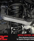 Forged Upper Control Arms For 2009 2020 Ford F150 4WD With Beefed Up POM Ball Joints And Fully Greasable Bushings, Model 51036