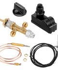 Low Pressure LPG Propane Gas Fire Pit Flame Failure Safety Control Valve Kit With Igniter Assembly Push Button Ignition items