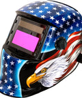 Auto Darkening Welding Helmet With True Color Solar Powered Hood Pro Grade, Adjustable Shade Range 4 To 9 To 13 For MIG TIG ARC Welders
