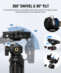 360-degree swivel and 90-degree tilt on Mini Flexible Phone Tripod With Remote For iPhone Desktop Stand Vlog Selfie Stick TP35