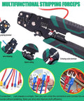 Insulated Spade Crimp Connector Kit 300Pcs 16 Types 2.8mm 4.8mm 6.3mm Male And Female Terminals With Fork And Ring Connectors Wire Crimp Connectors And Stripper Cutter Tool