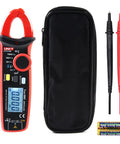 Clamp Meter Multimeter With Non Contact Voltage Tester For 2A AC DC, Amp Clamp Meter, LCD Display, and accessories included