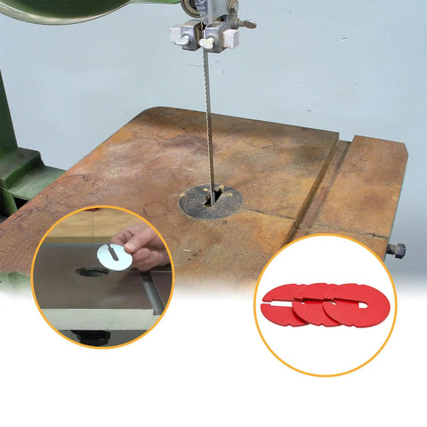 Pro Grade Aluminum Table Inserts For 14 Inch Band Saws And Scroll Saws 2.5 Inch Diameter 0.1 Inch Thick Fits Delta Rockwell And More