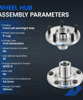 Front Wheel Bearing And Hub Assembly 930-400 5-Lug 2-Piece Set For Toyota Avalon Camry Highlander Sienna Solara Venza And Lexus ES RX Models Fits ES300h ES330 ES350 RX330 RX350 RX400h with parameters
