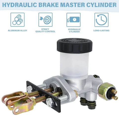 Go Kart Hydraulic Brake Master Cylinder Universal Fit For 90cc To 250cc ATV Buggy Quad With Pro Grade Aluminum Build