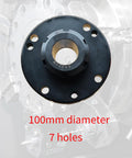 ER32 Collet Chuck 100mm Diameter 7 Holes With ER32 Spanner, durable milling lathe tool accessory, close-up front view