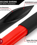 Handy 160 Piece Heat Shrink Tubing Kit With Seven Sizes From Five Sixty Fourths To Nine Sixteenths Inch Two To One Shrink Ratio